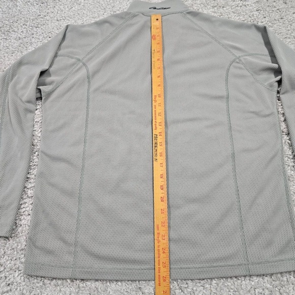 Obermeyer Shirt Men Large Gray 1/4 Zip Long Sleeve Pullover Outdoors Hiking READ - Picture 9 of 11